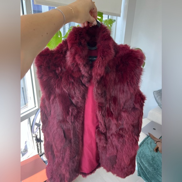 Adrienne Landau Real Rabbit Fur Vest Size Small - Picture 1 of 7